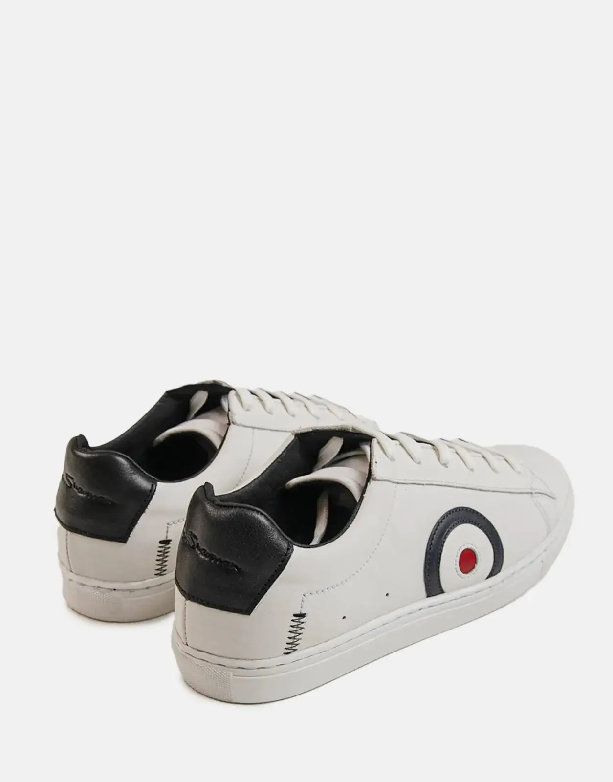 Ben Sherman Target Leather White Sneakers - Image 3