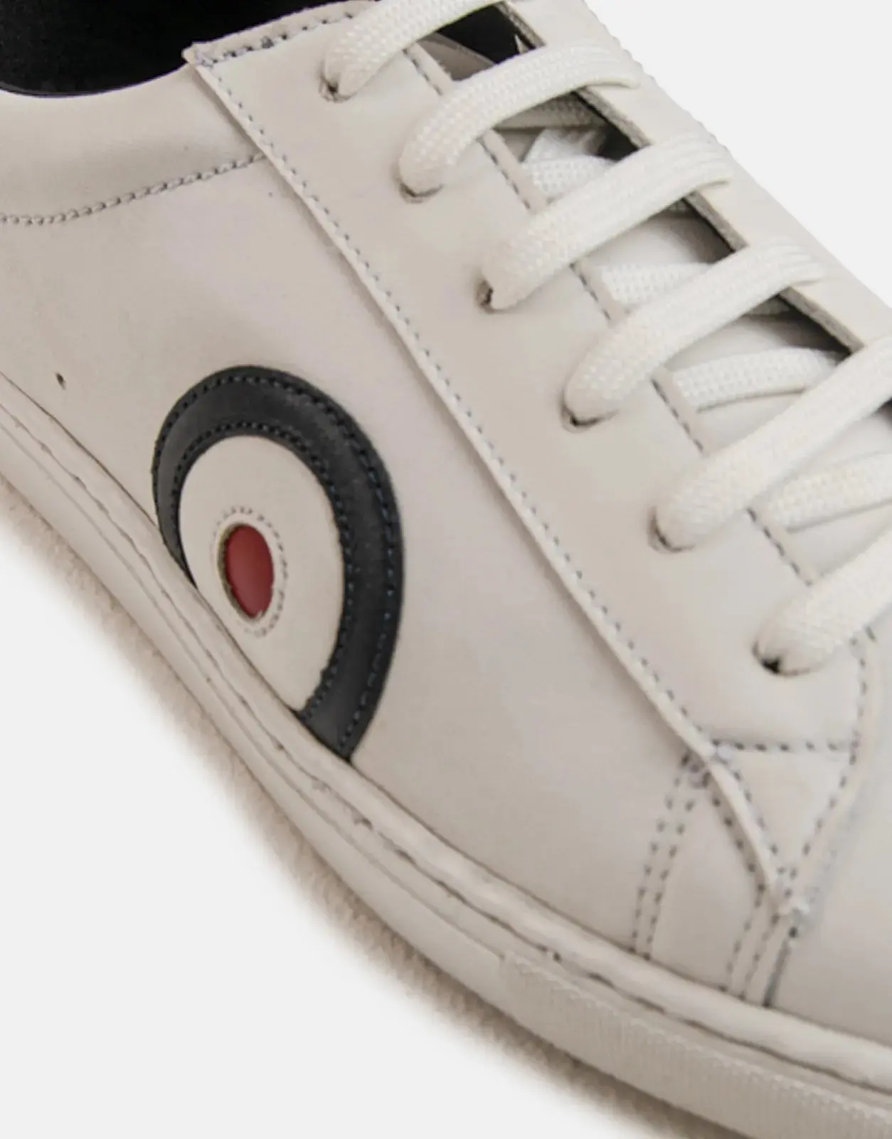 Ben Sherman Target Leather White Sneakers - Image 5