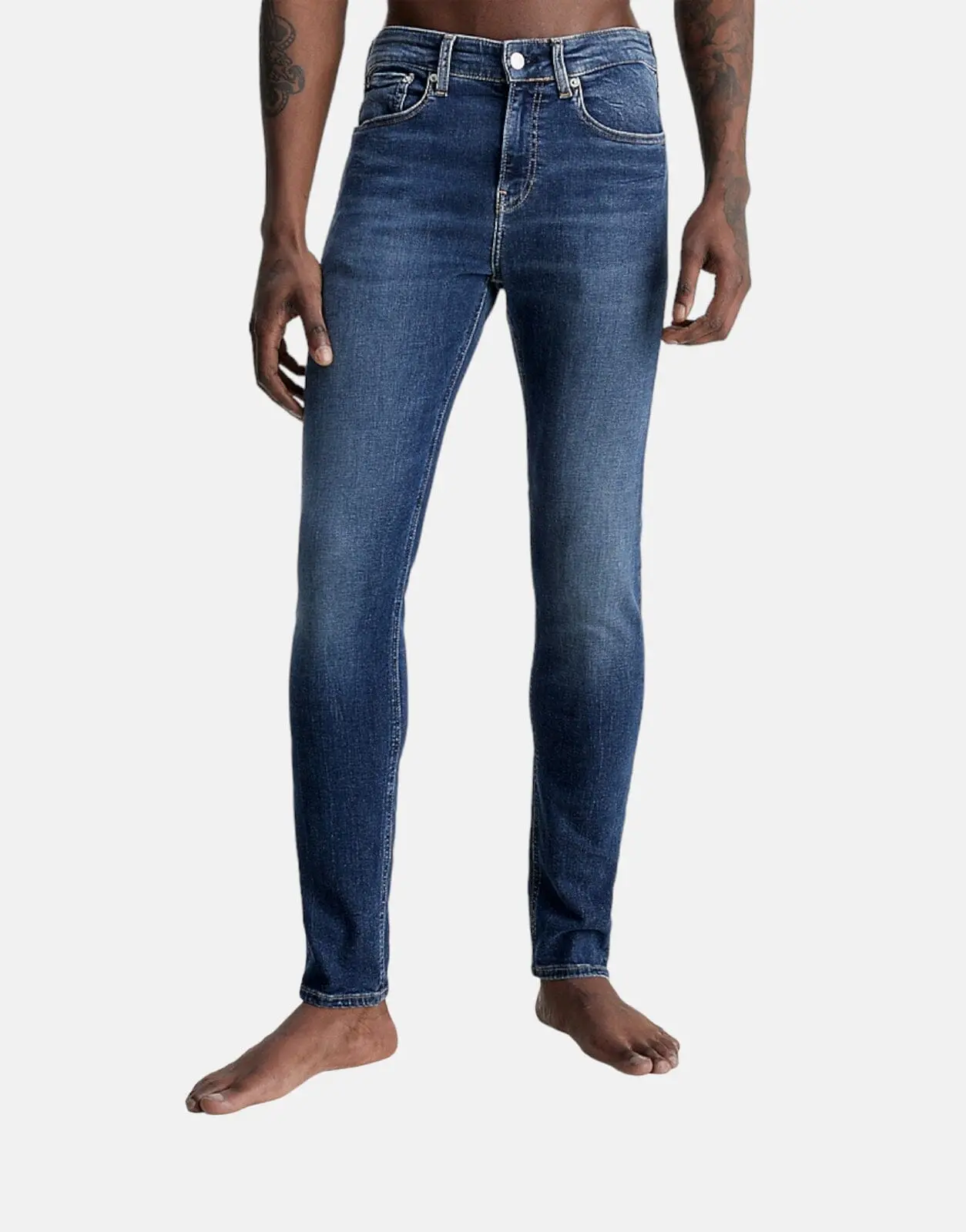 Calvin Klein Skinny Mid Blue Jeans - Image 3