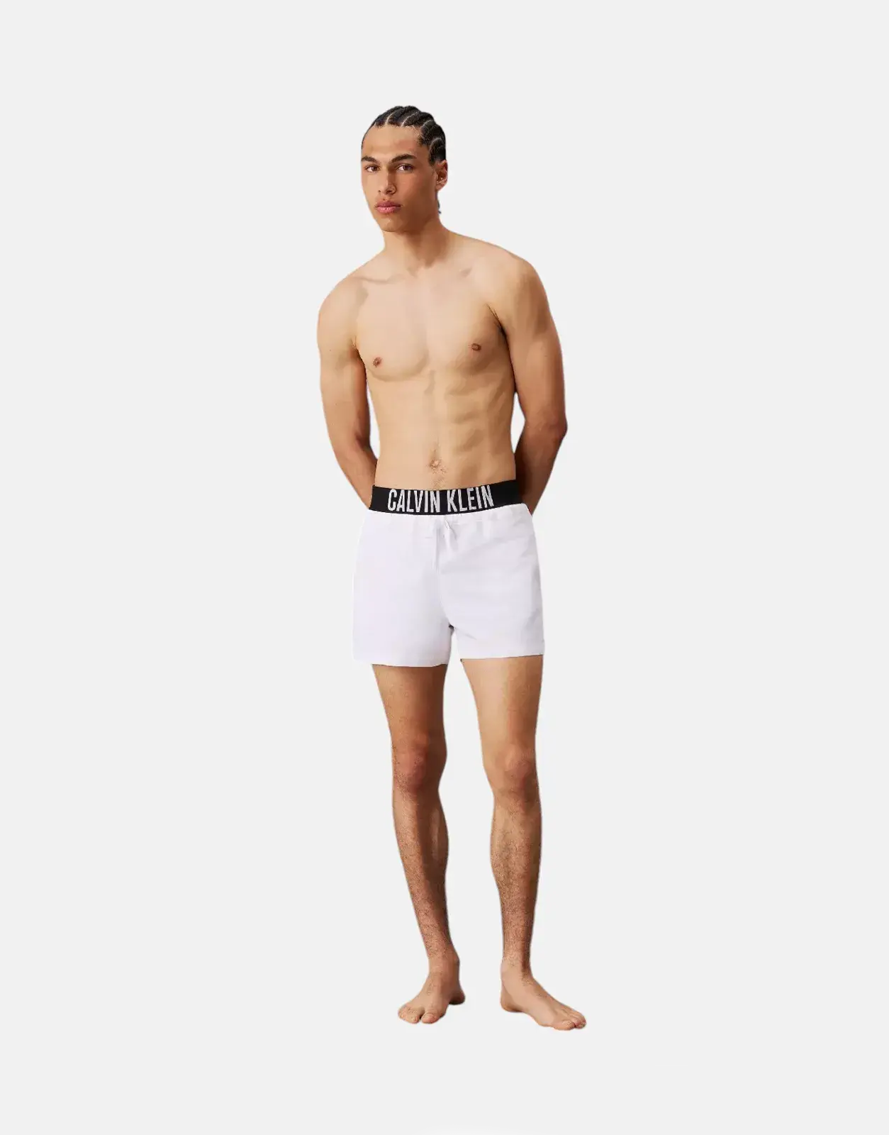 Calvin Klein Waistband White Swim Shorts - Image 4