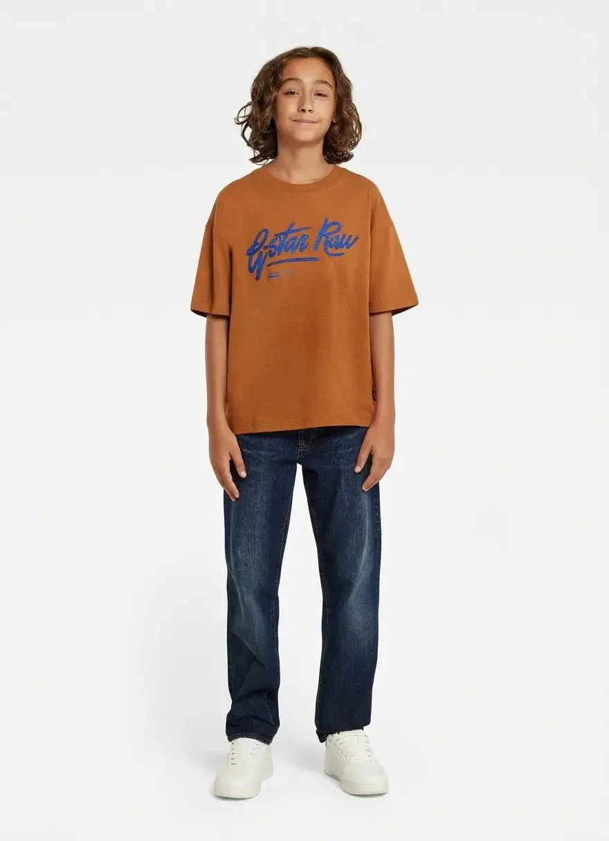 G-Star RAW Boys Mocha Bisque Boxy T-Shirt - Image 3