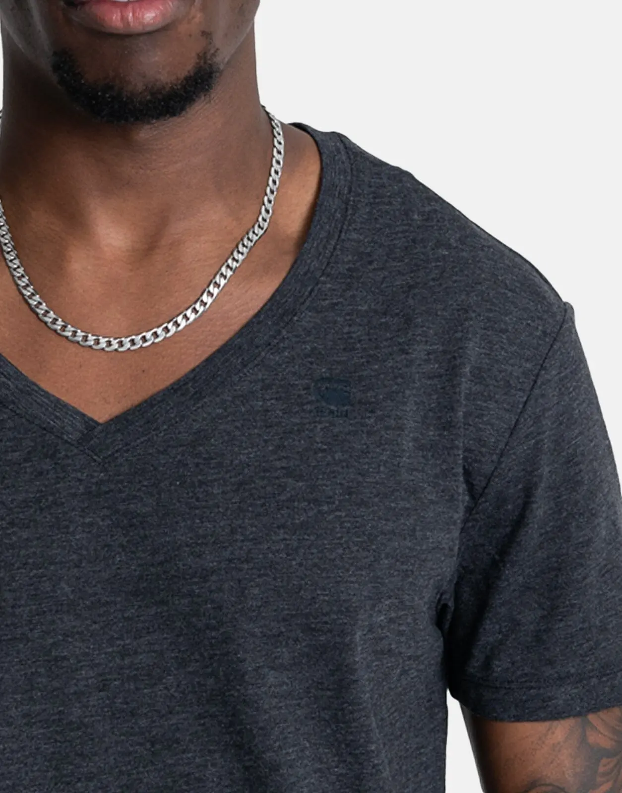 G-Star RAW Base V-Neck 2 Pack Grey T-Shirt - Image 3