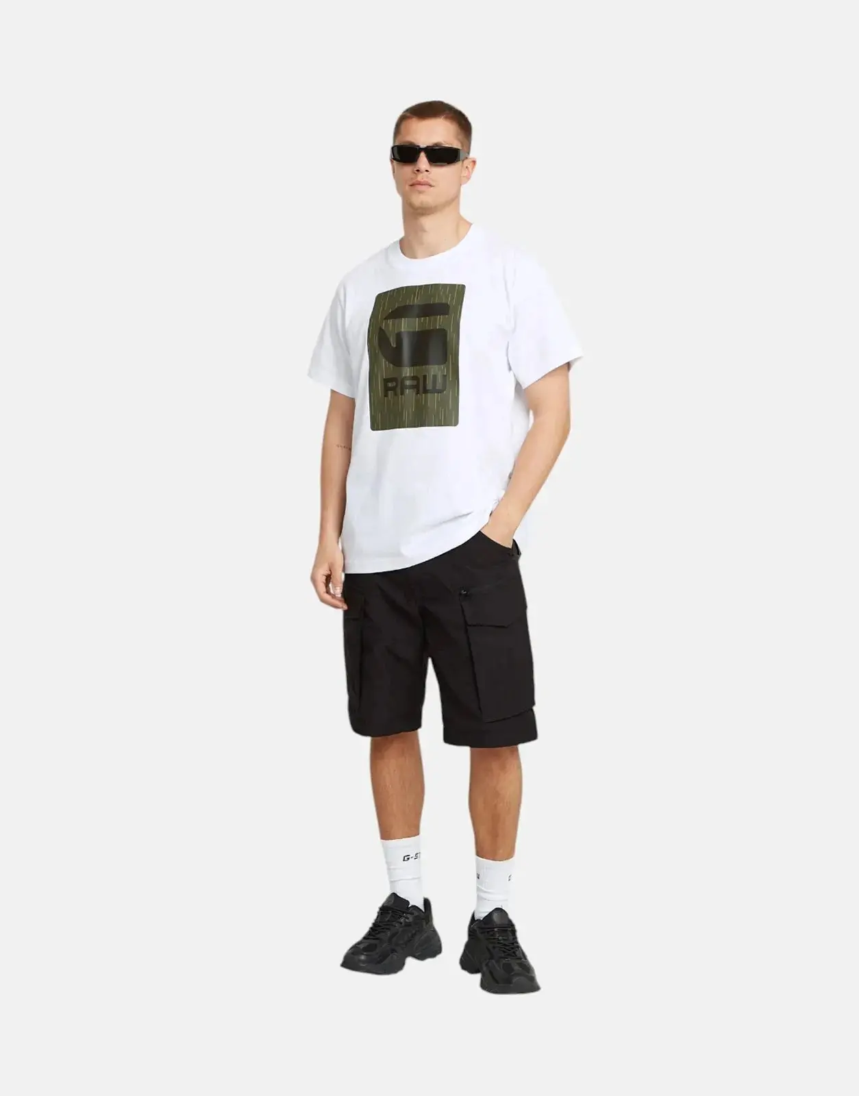 G-Star RAW Burger Box Rain Loose White T-Shirt - Image 4