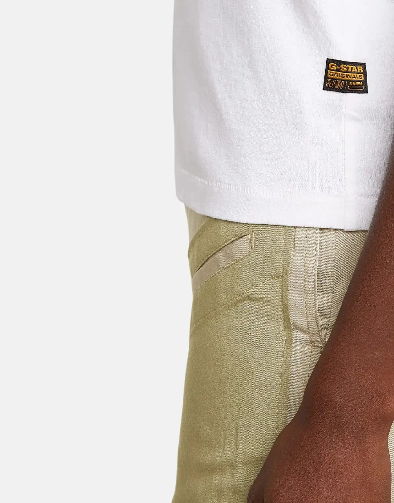 G-Star RAW Embro Logo White T-Shirt - Image 3