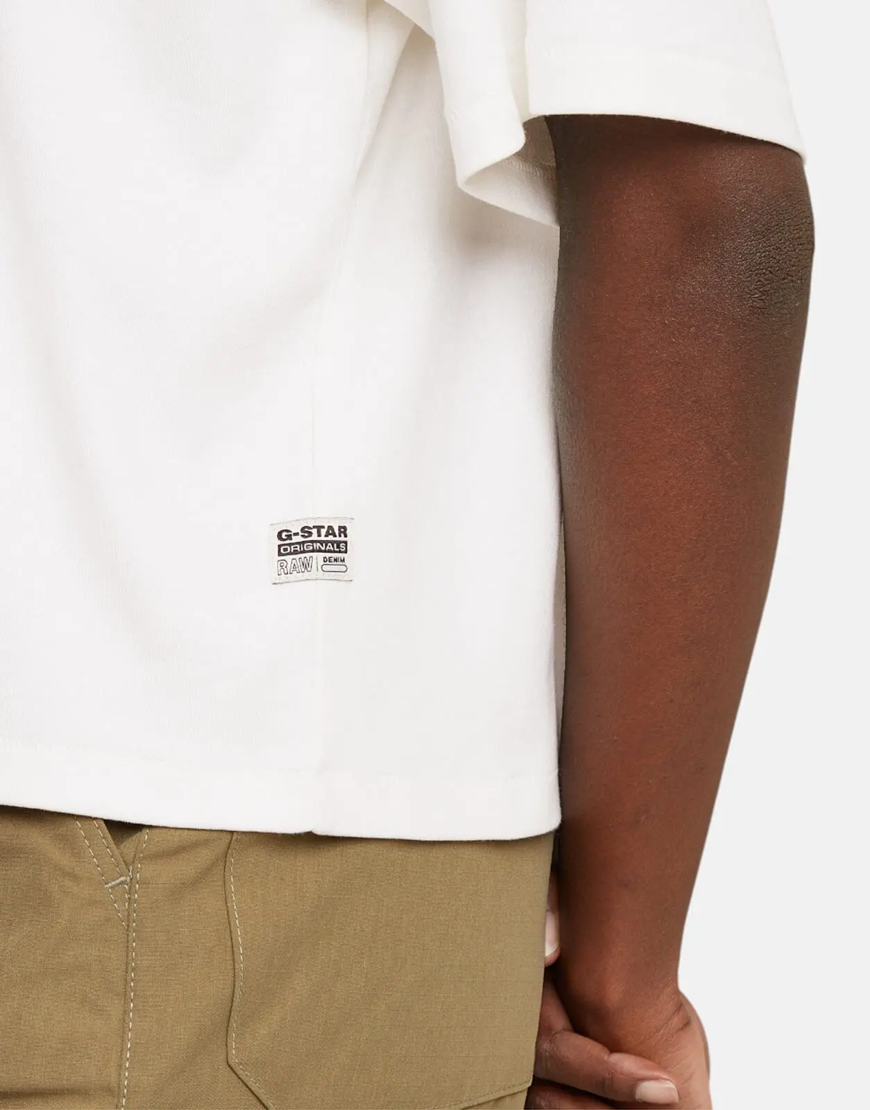 G-Star RAW G-Script Loose Chalk T-Shirt - Image 3