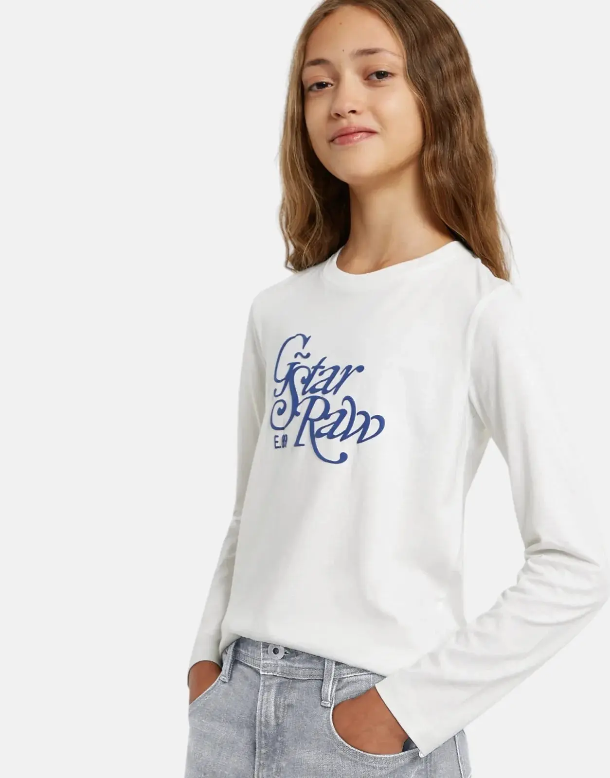 G-Star RAW Girls Slim White Top - Image 4