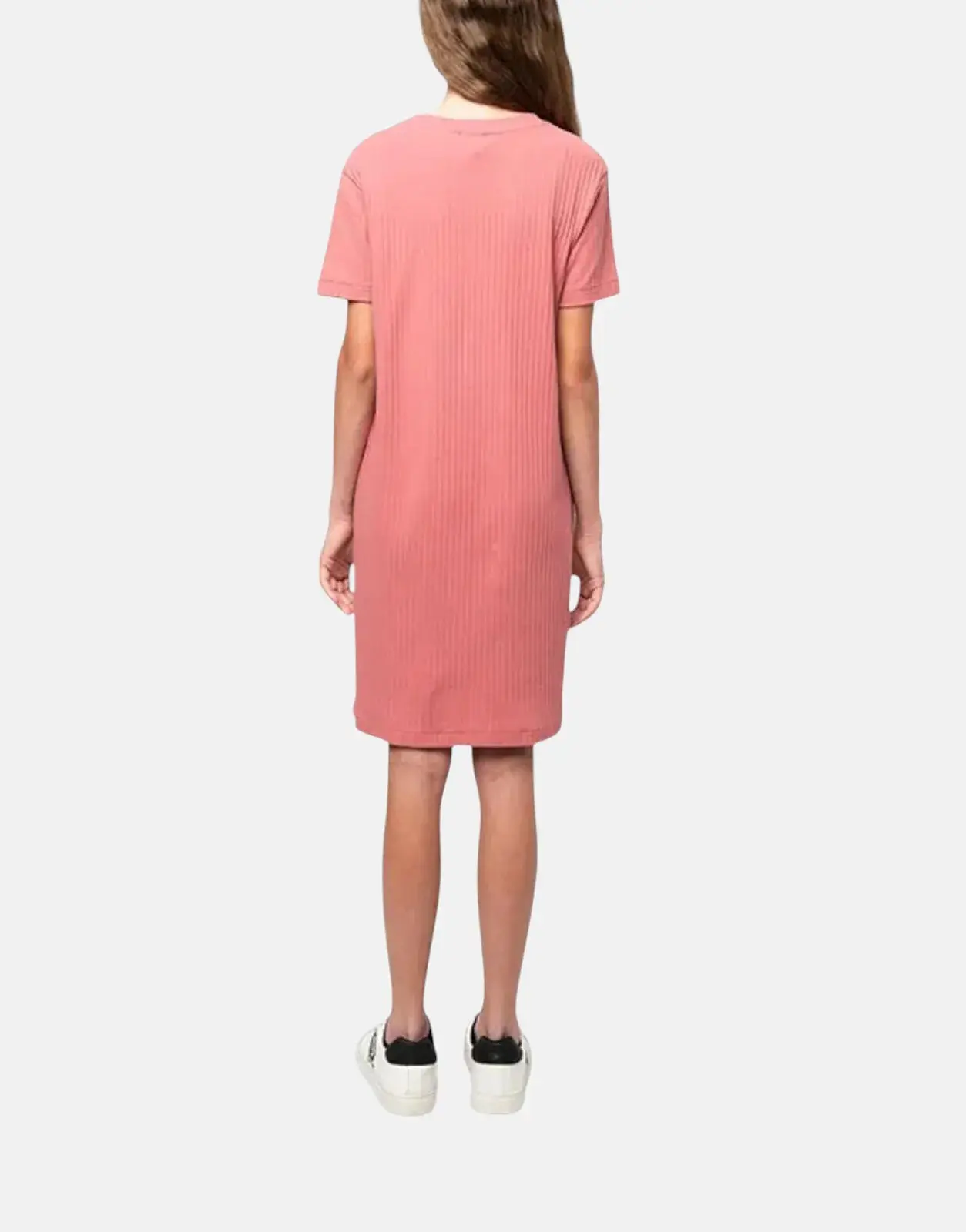 Polo Girls Gianna Rib Coral Dress - Image 3