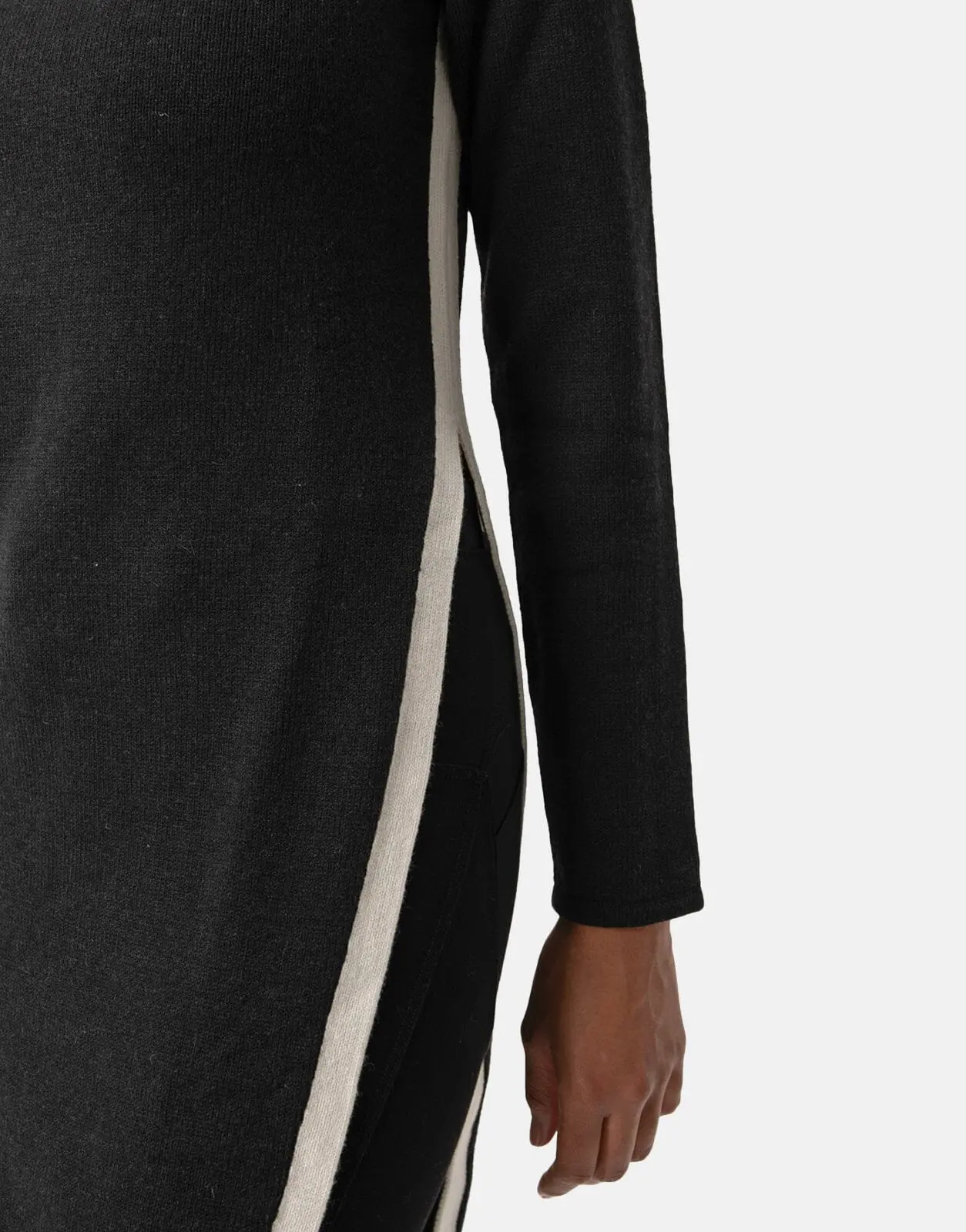 Polo Maya LS Black Knit Long Top - Image 4