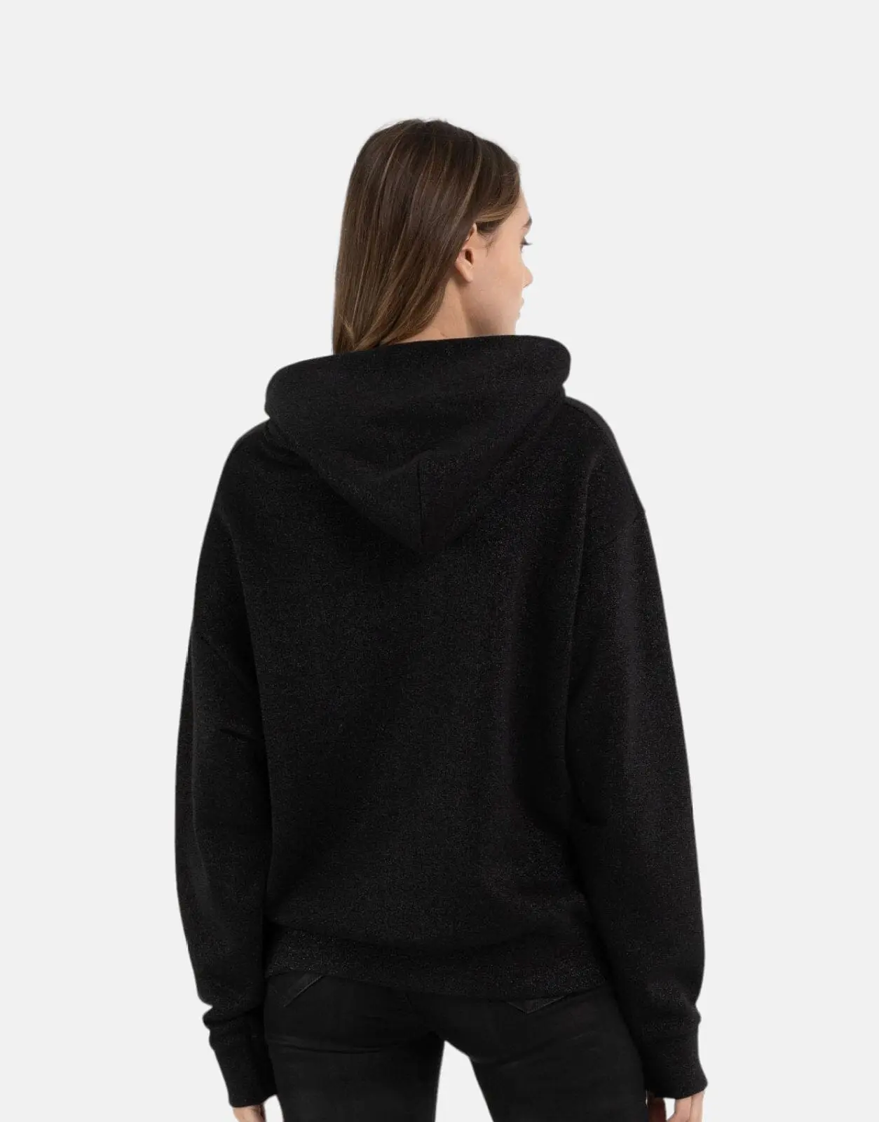 Replay Bling Hooded Black Sweatshirt - Image 3