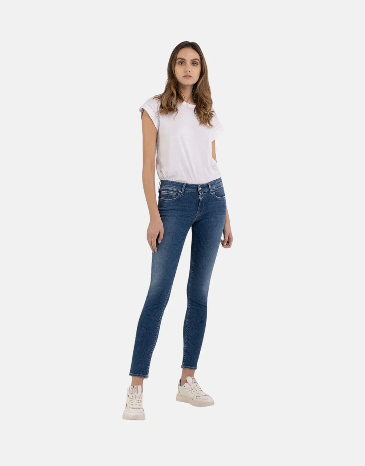Replay New Luz Blue Skinny Jeans - Image 3