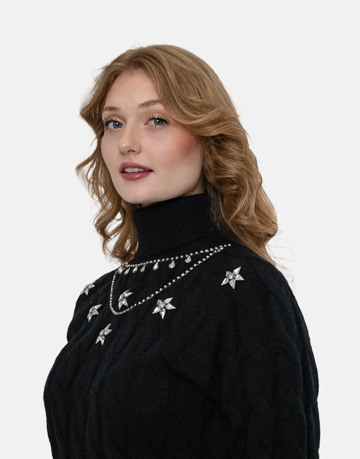 Sissy Boy Chunky Knit Poloneck Sweatshirt - Image 4