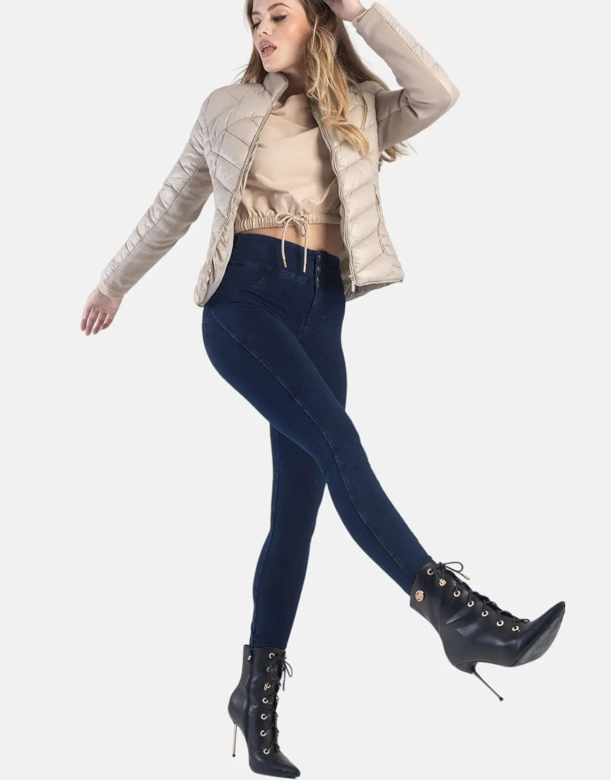 Sissy Boy Hi Rise Exposed Dark Vintage Jeans - Image 3