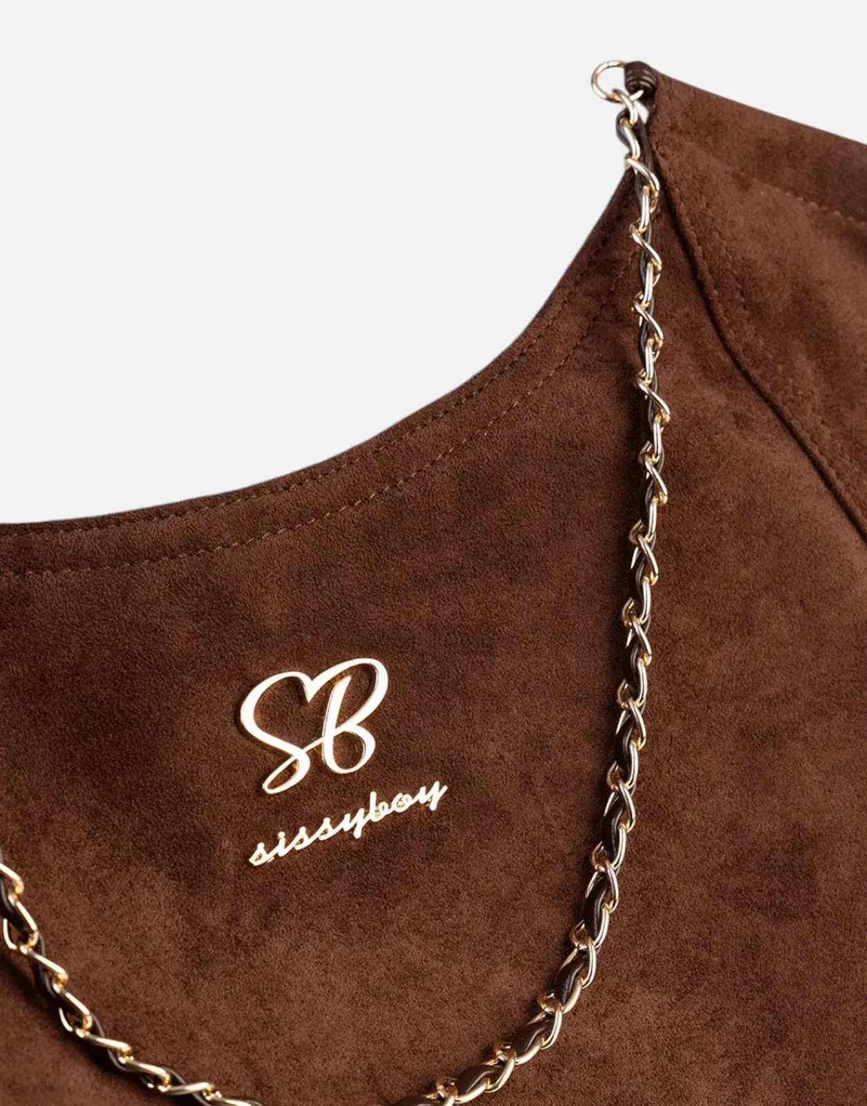 Sissy Boy Unstructured Huge Chocolate Shopper Bag - Image 4